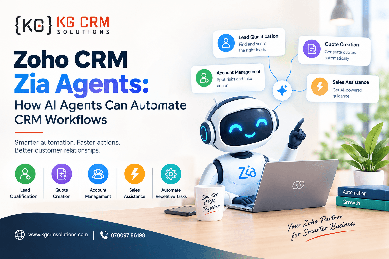 Zoho CRM Zia Agents: How AI Agents Can Automate CRM Workflows