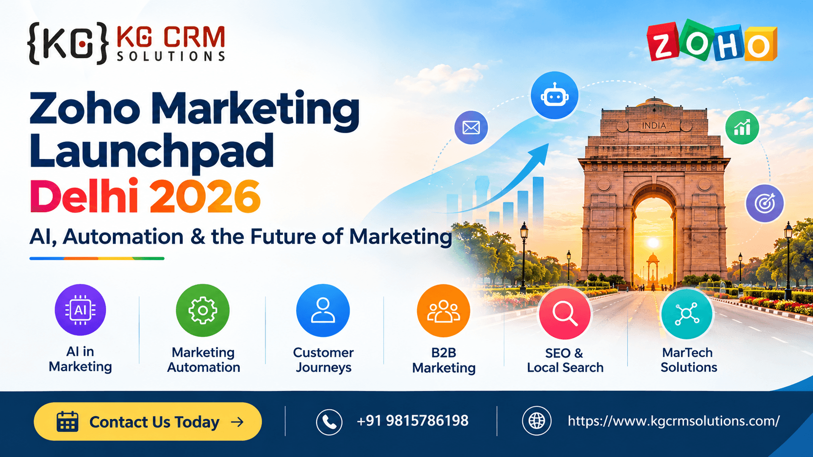 Zoho Marketing Launchpad Delhi 2026: AI, Automation and the Future of Marketing